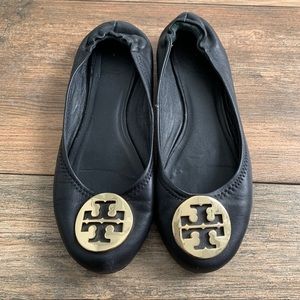 Tory Burch Minnie Leather Ballet Flats